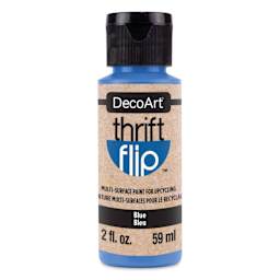 DecoArt Thrift Flip Multi-Surface Paint - Blue, 2 oz