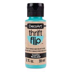 DecoArt Thrift Flip Multi-Surface Paint - Crystal Sea, 2 oz