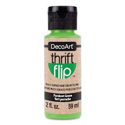 DecoArt Thrift Flip Multi-Surface Paint - Parakeet Green, 2 oz