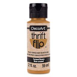 DecoArt Thrift Flip Multi-Surface Paint - Caramel Brown, 2 oz