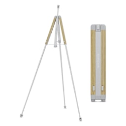 KraftGeek Easel - Oak, fully extended and compact