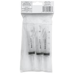 Enkay Multi-Purpose Syringes - Medium, Pkg of 3, 20 ml - back of packaging