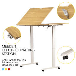 Meeden Electric Drafting Table - 40" W x 27" L - feature close-ups