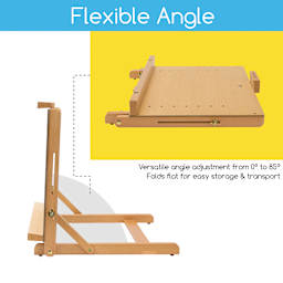 Meeden H-Frame Table Top Easel - flexible angle, folds for transport