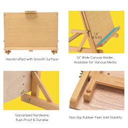 Meeden H-Frame Table Top Easel - features