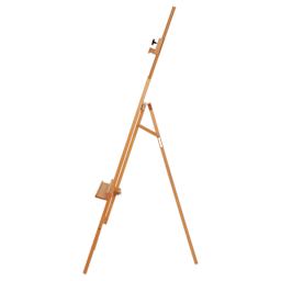 Meeden Large A-Frame Easel - Natural Beech Wood, profile view
