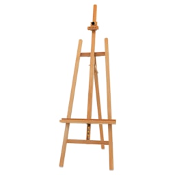 Meeden Large A-Frame Easel - Natural Beech Wood, front view