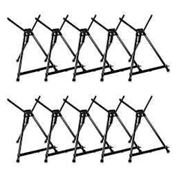 Meeden Aluminum Tripod Tabletop Easels laid out