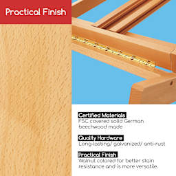 Meeden Classic Heavy Duty H-Frame Easel - 22” W x 24” D, 53" - 91" H - practical finish