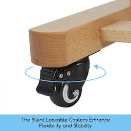 Meeden Deluxe Heavy-Duty Multi-Function Easel - 56" – 118” H - silent lockable casters