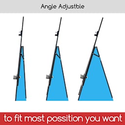 Meeden A-Frame Easel can be tilted backward