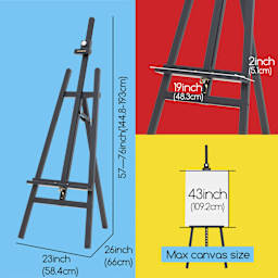 Meeden A-Frame Easel dimensions