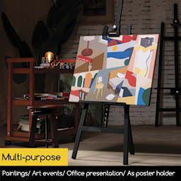 Meeden A-Frame Easel holding a painting