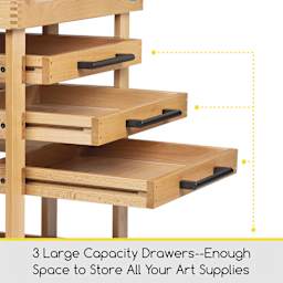 Meeden Deluxe Storage Cart - 3 Large Capacity Drawers