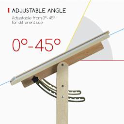 Meeden Wood Drafting Table - 35-1/2” W x 23-1/2” L - adjustable angle
