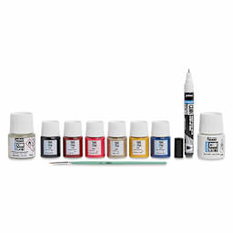 Pebeo Setacolor Leather Paint Set - Set of 10, Selection Box