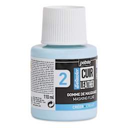 Pebeo Setacolor Leather Masking Fluid - 110 ml Bottle showing left side of bottle