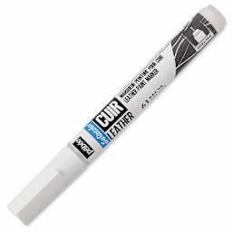 Pebeo Setacolor Leather Paint Marker - Pure White with cap on