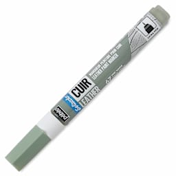 Pebeo Setacolor Leather Paint Marker - Sage Green with cap on