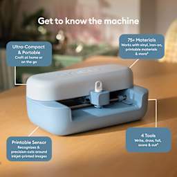 Get to know the machine: Ultra-Compact and Portable, 75+ Materials, Printable Sensor, 4 Tools