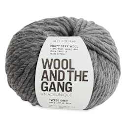 Wool and the Gang Crazy Sexy Wool Yarn - Tweed Grey