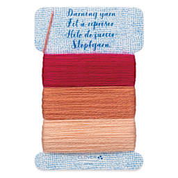 Clover Darning Yarn - Set of 3, Pink, 17.5 yds