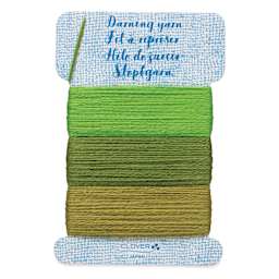 Clover Darning Yarn - Set of 3, Green, 17.5 yds