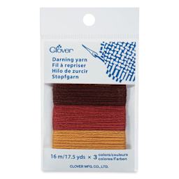 Clover Darning Yarn - Set of 3, Earth, 17.5 yds in packaging