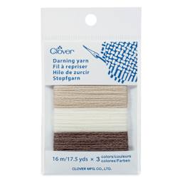 Clover Darning Yarn - Set of 3, Beige, 17.5 yds in packaging
