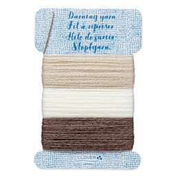 Clover Darning Yarn - Set of 3, Beige, 17.5 yds