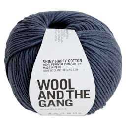 Wool and the Gang Shiny Happy Cotton Yarn - Eagle Grey, 155 yds