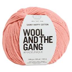 Wool and the Gang Shiny Happy Cotton Yarn - Malibu, 155 yds