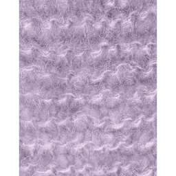 Wool and the Gang Take Care Mohair Yarn - Lovely Lilac, 109 yds close up to show knitted texture