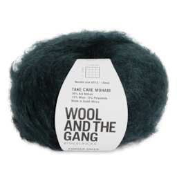 Wool and the Gang Take Care Mohair Yarn - Powder Green, 109 yds