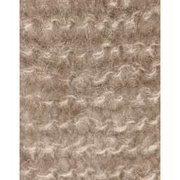 Wool and the Gang Take Care Mohair Yarn - Lazy Latte, 109 yds close up to show knitted texture