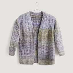 Rico Design Creative Painted Power Yarn - Autumn Shades, 340 yds showing completed cardigan project