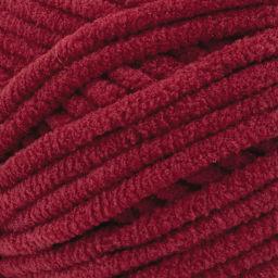 Lion Brand Cover Story Posh Twist Yarn - Pomegranate, 232 yds close up to show texture