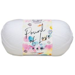 Lion Brand Pound of Love Yarn - White, 16 oz