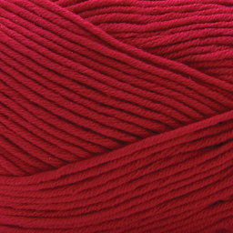 Premier Yarn Cotton Fair Worsted Yarn - Red, 207 yds close up to show texture