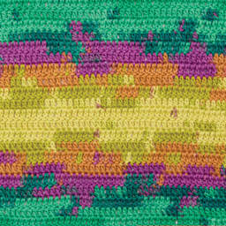Premier Yarn Hipster Cotton Yarn - Sunrise, 229 yds showing crochet pattern