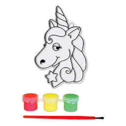 Krafty Kids DIY 3D Suncatcher Kit - Simple Unicorn (kit contents)