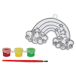 Krafty Kids DIY 3D Suncatcher Kit - Rainbow (kit contents)