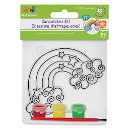 Krafty Kids DIY 3D Suncatcher Kit - Rainbow (front of packaging)
