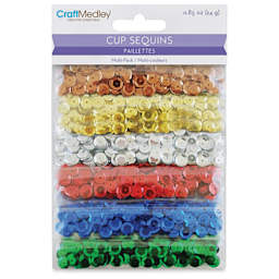 Craft Medley Sequins -  Dazzling Metallics, .85 oz
