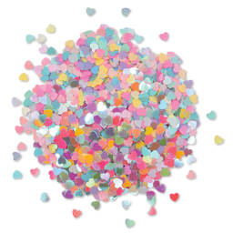 Craft Medley Mini Laser Sequin Scatter - Solid Heart, 1.23 oz