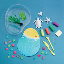 Glow in the Dark Turtle Lagoon Set - Components of Kit shown