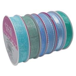 Morex Ribbon Assortments - Ocean Blue, Set of 6 Rolls