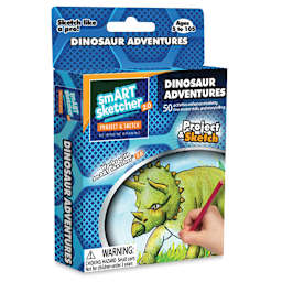 Flycatcher smART Sketcher 2.0 Creativity Pack - Front of package of Dinosaur Adventures pack