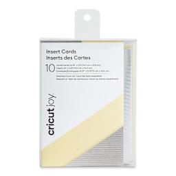 Cricut Joy Cards, Inserts, and Envelopes - Cream/Silver Brush, Package of 10 (In packaging)