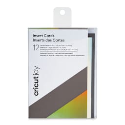 Cricut Joy Cards, Inserts, and Envelopes - Gray/Silver Holographic, Package of 12 (In packaging)